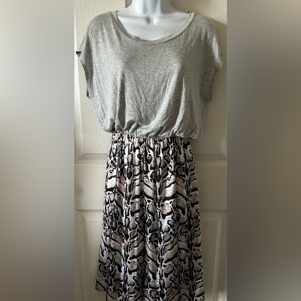 Loyd/Ford Palm Springs Women’s Loy-Tee Animal Print Jersey Top Silk Dress Sz‎ 6 - Picture 4 of 16